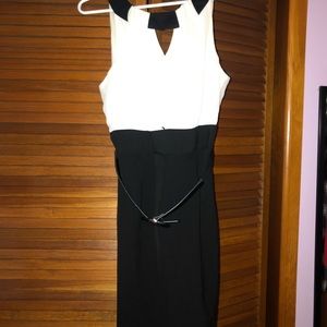 Black and white dress